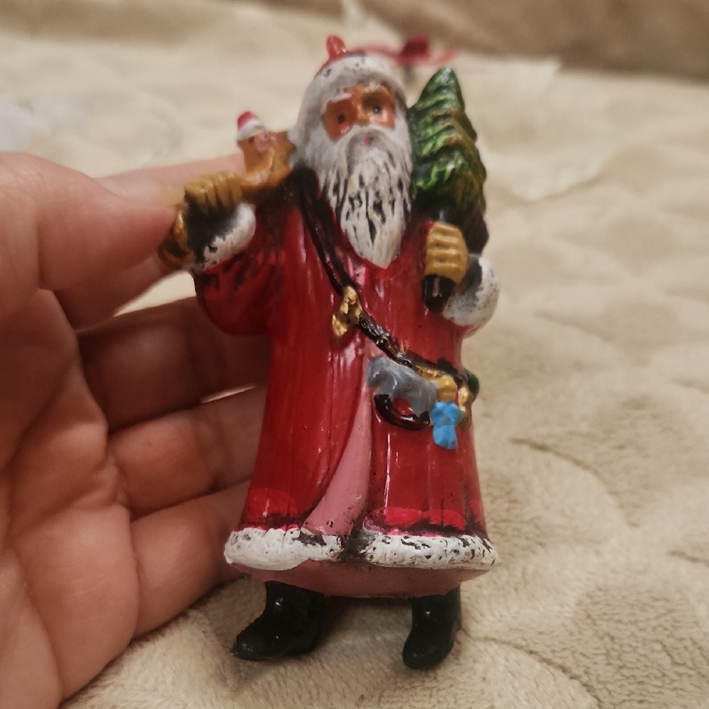 Fanciful Christmas Ornament Set with Santa and Reindeer & 31 Bag - Picture 5 of 11